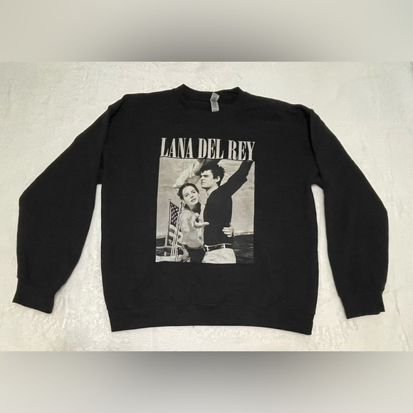 Lana Del Rey Large Oversized Sweater Black Norman F*cking Rockwell Music Cute​ - Picture 4 of 4